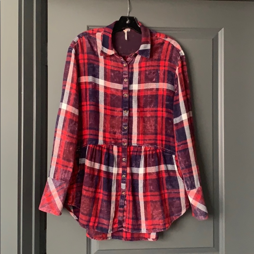 Free people flannel tunic